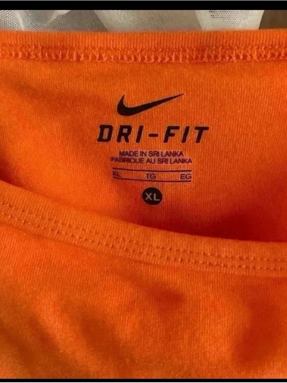 Nike Orange Performance Sports Bra tank - Picture 3 of 5